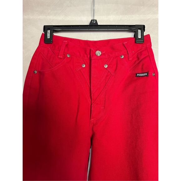 Vintage Red Western Jeans - Picture 2 of 5